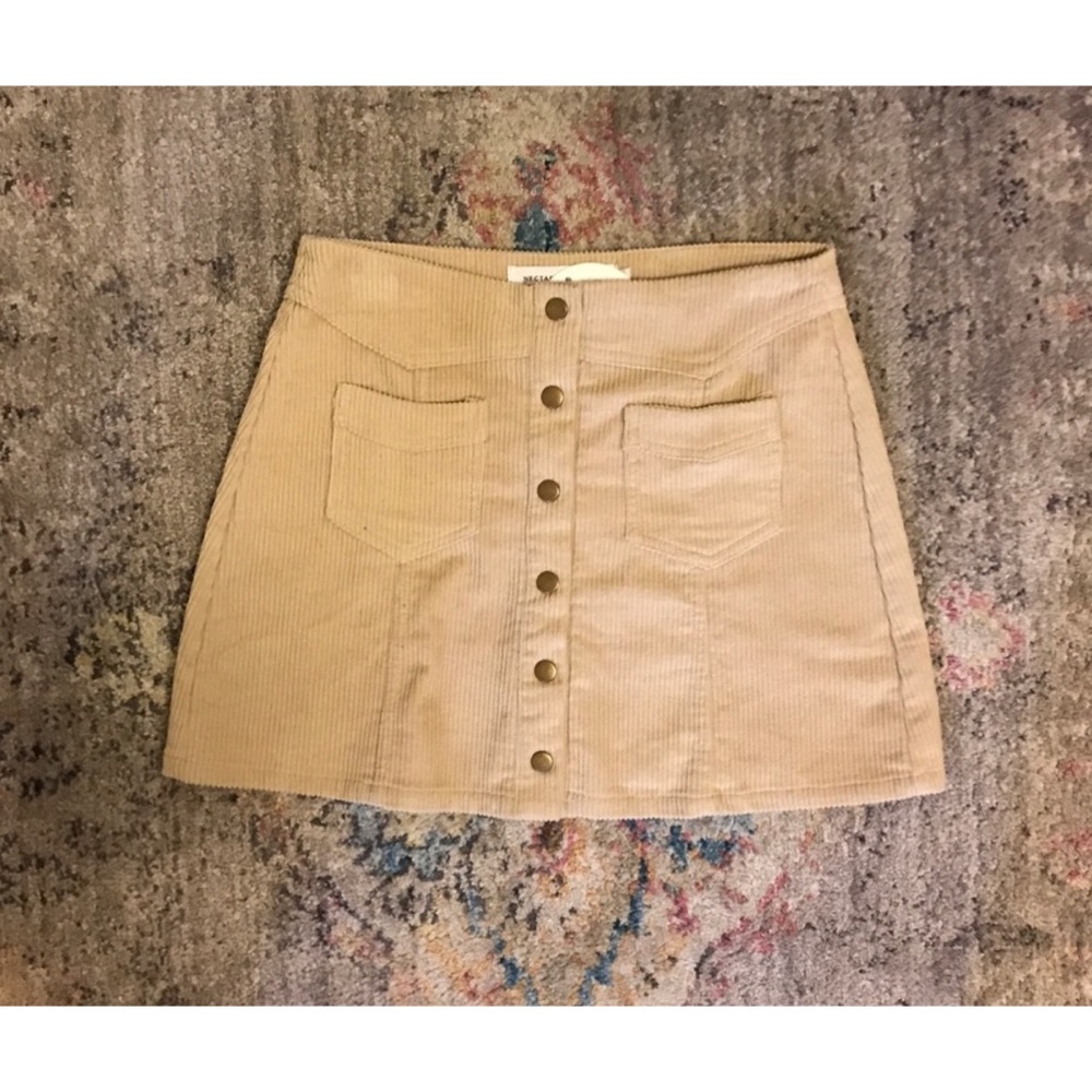 New Nectar corduroy button up skirt